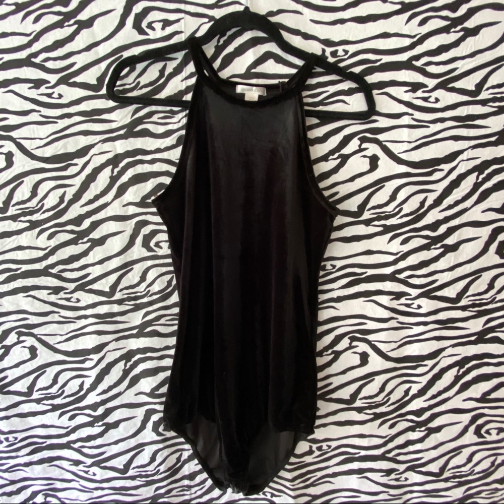Velvet body suit